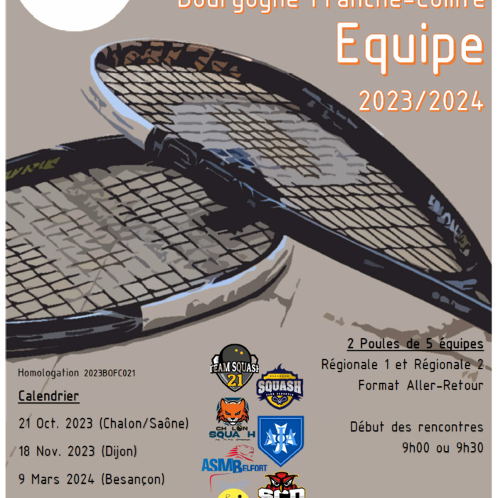 Championnat Equipe BFC Ligue squash BFC