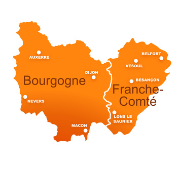 Carte Bourgogne Franche-Comté - Ligue de Squash Bourgogne Franche-Comté